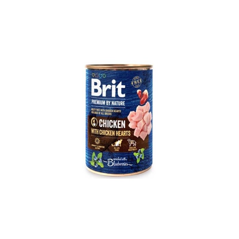 BRIT PR CANS CHICKEN WITH HERTS 400GR