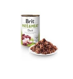 BRIT DOGG CANS PATE & MEAT DUCK   400GR