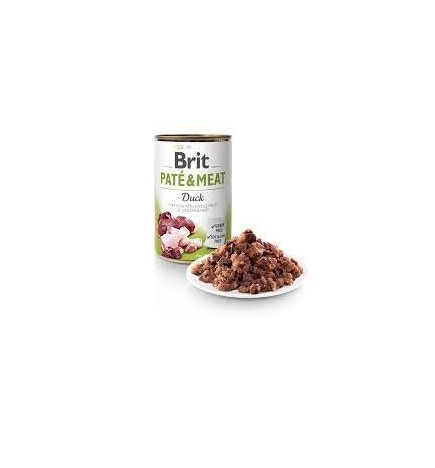 BRIT DOGG CANS PATE & MEAT DUCK   400GR