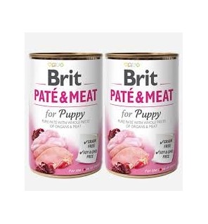 BRIT DOGG CANS PATE & MEAT PUPPY  400GR