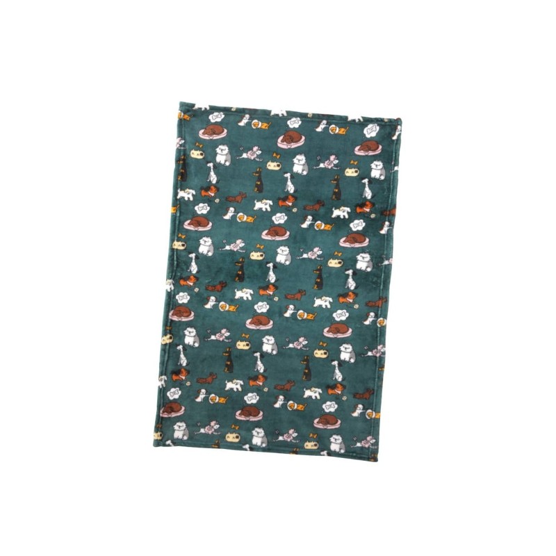 Κουβέρτα Soft "HARRY DOG" green color 60x90cm