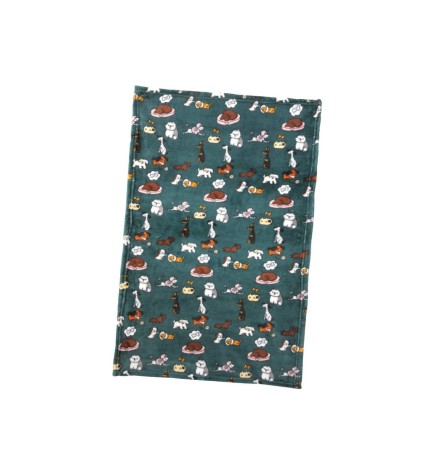 Κουβέρτα Soft "HARRY DOG" green color 60x90cm