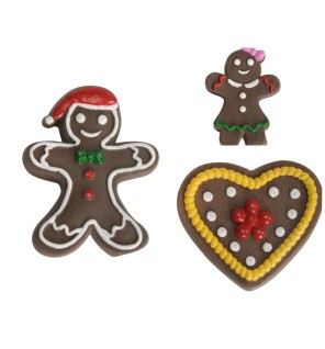 Χριστουγεννιάτικο παιχνίδι σκυλου"Latex christmas subjects in gingerbread style(3mod)"13cm