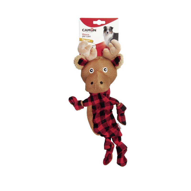 Παιχνίδι Σκύλου"Fabric Dog Toy Reindeer"with squeker 30cm