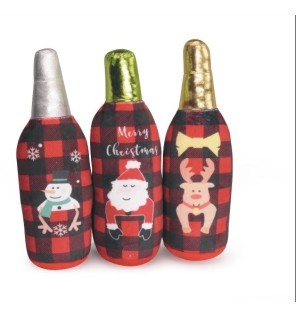 Χριστουγεννιάτικο Παιχνίδι Σκυλου"Christmas Plush Bottle