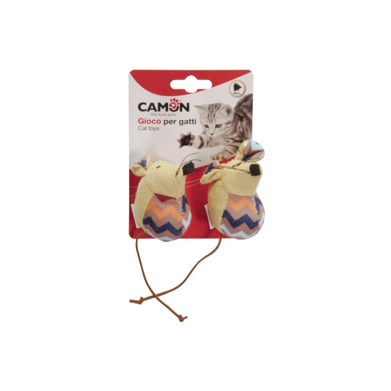 Cat toy - Mice ZigZag with bell